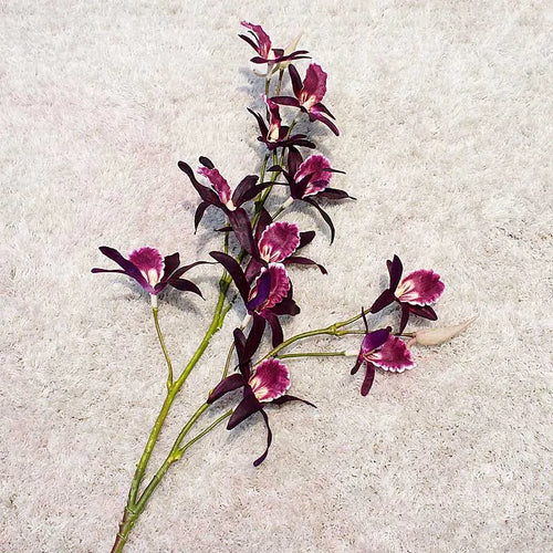 orchidées de luxe fleurs artificielles pour Noël mariage et décorations automne - vue 2 sur 7