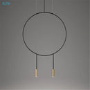 Nordic designer creative circular metal pendant light