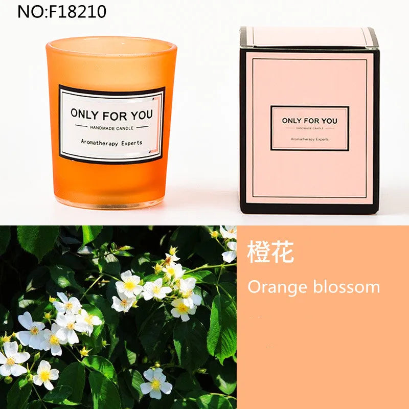 bougie parfumée romantique en cire de soja artisanale avec huiles essentielles - vue 21 sur 26