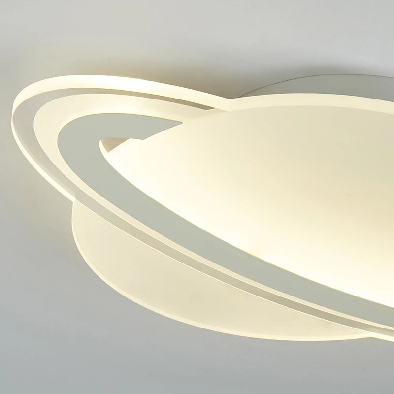 plafonnier moderne leds pour enfants motif planète espace - vue 6 sur 8