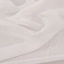 Rideau tulle transparent motifs floraux géométriques style luxe