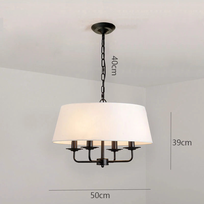 luminaire suspendu led style rétro américain pour salon moderne - vue 8 sur 11