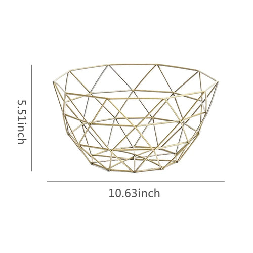 bols de rangement modernes en métal pour collations et fruits