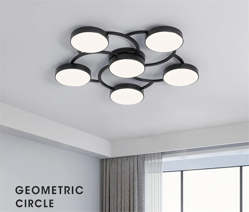 lustre à led interchangeable pour un éclairage intérieur moderne - vue 4 sur 6
