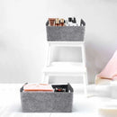 HOT-2Pcs Felt Storage Basket/Bin with Handles, Collapsible &amp; Convenient Storage Solution