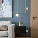 Minimalist postmodern glass chandelier for interior decoration