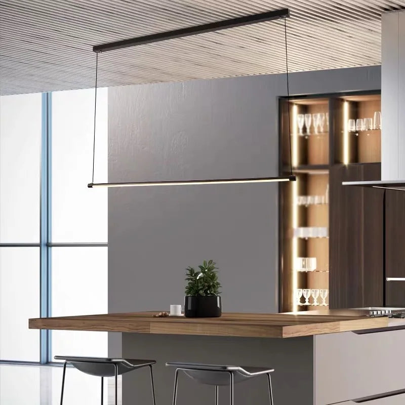 lustre minimaliste à led pour décoration moderne et élégante