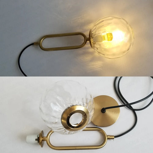 Suspension en verre nordique moderne Restaurant Bar magasin de vêtements magasin de thé au lait décor en laiton lampe suspendue luminaire - vue 5 sur 12