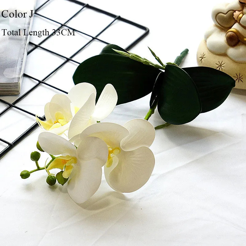 orchidée en latex luxe pour décoration mariage et événements - vue 10 sur 26