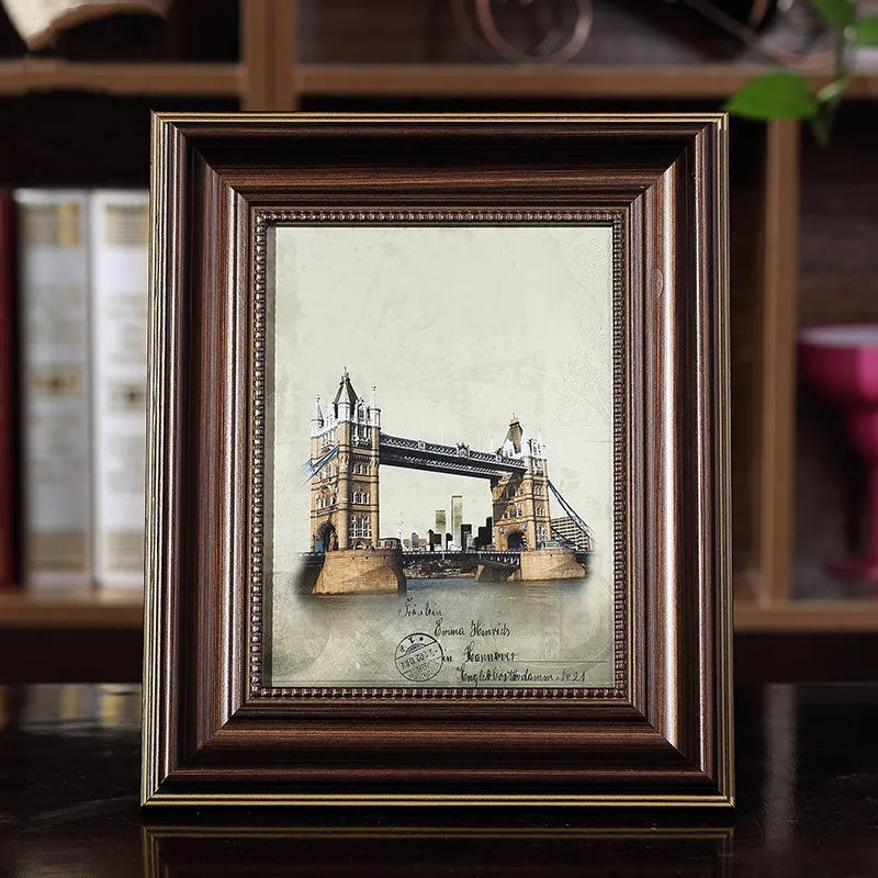 cadre photo vintage américain pour décoration et cadeau