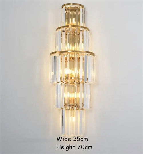 Modern minimalist crystal wall light for interior decoration - vue 10 sur 9
