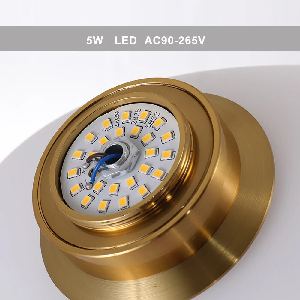 applique led nordique design moderne galet chambre escalier lumière - vue 5 sur 21