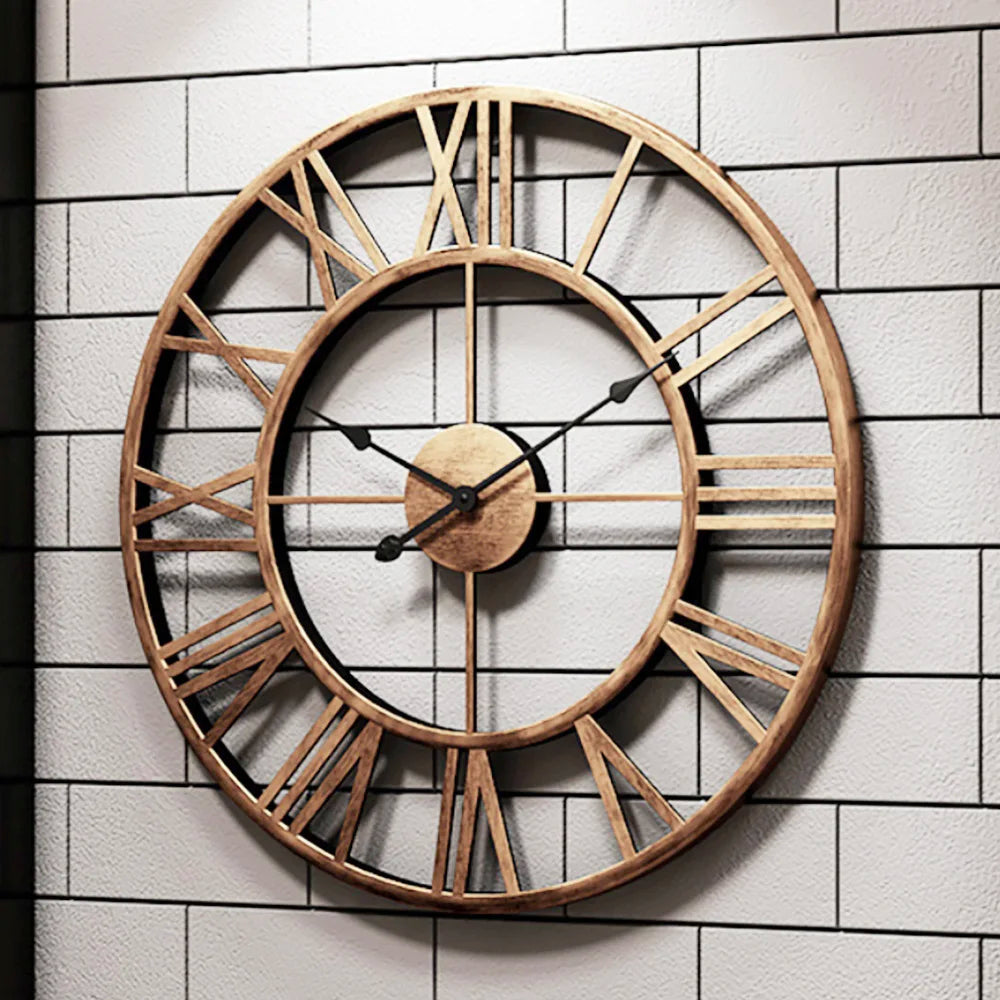 horloge murale design moderne en métal style 3D - vue 3 sur 10