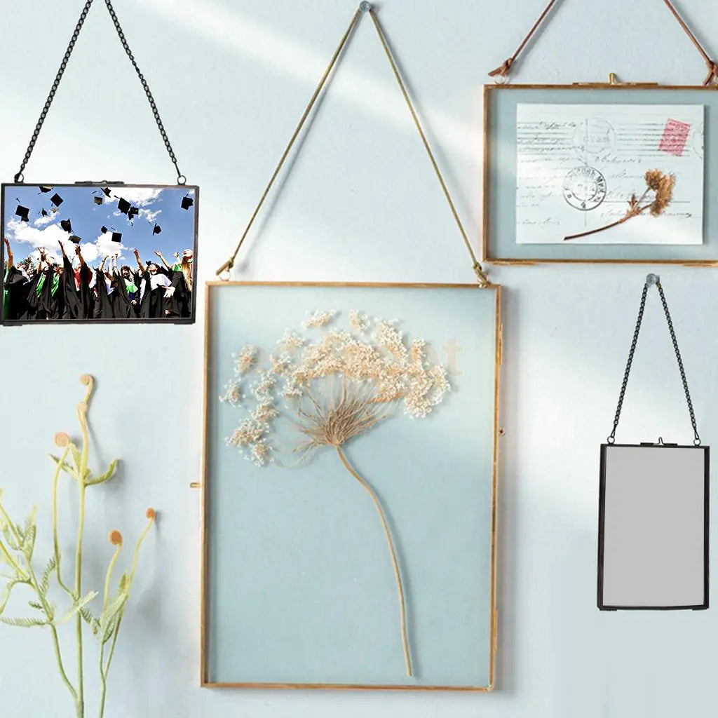 cadre photo double face style industriel pour plantes et portraits - vue 10 sur 16
