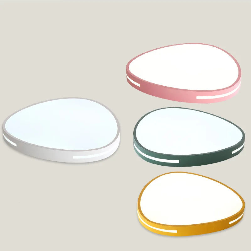 plafonnier macaron ultra-mince avec lumière réglable et led intégrée - vue 7 sur 6
