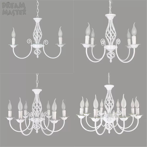 Lustre au Style européen à bougies moderne LED - vue 4 sur 10