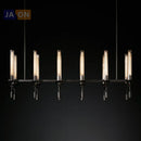 suspension vintage en fer et verre design personnalisé