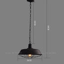 Classic modern minimalist retro wrought iron chandelier
