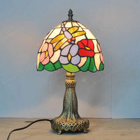 lampe de bureau libellule style tiffany cadeau original décoratif