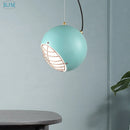 suspension Nordique créatif Macaron lumières moderne Simple personnalité fer LED salle à manger salle d'étude Restaurant éclairage