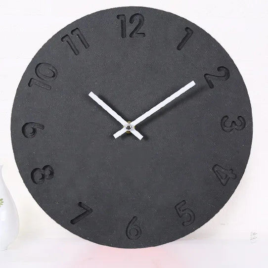 horloge murale numérique en bois design moderne décoration intérieure silencieuse - vue 9 sur 9