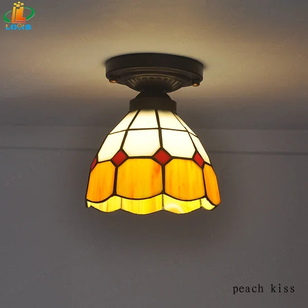 Modern minimalist tiffany ceiling light for contemporary decor - vue 9 sur 10