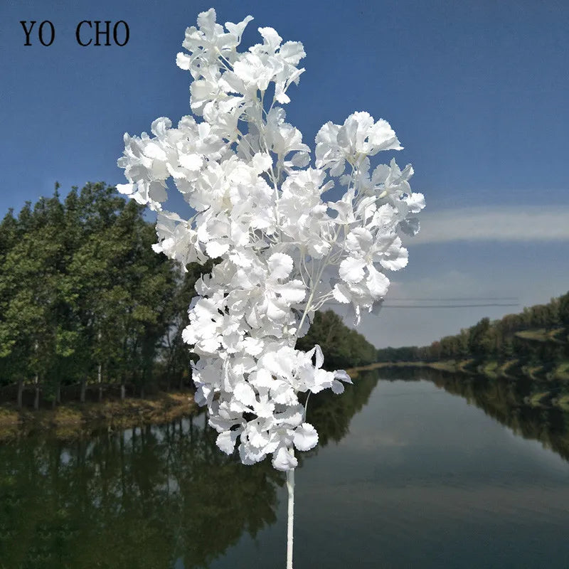 fleurs artificielles hortensia gypsophile pour décoration mariage - vue 5 sur 15