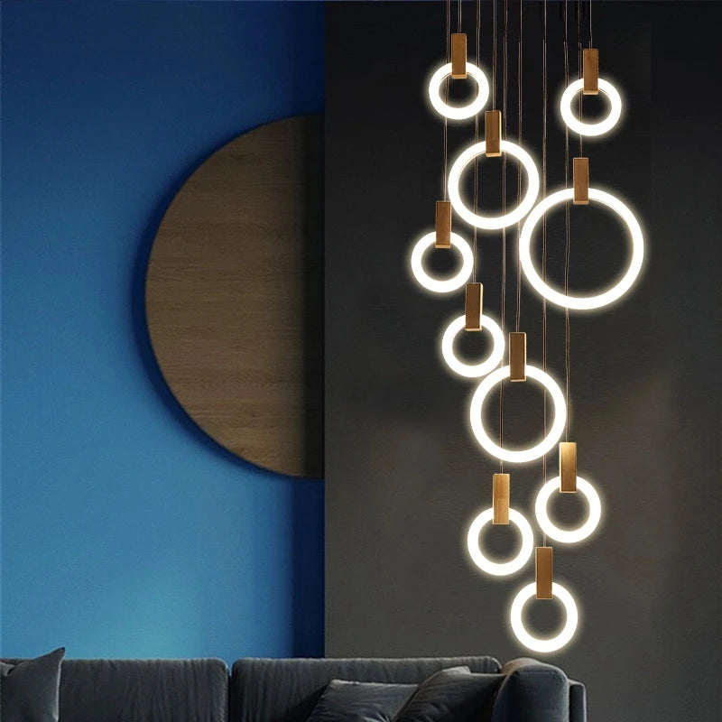 Modern minimalist creative pendant light for contemporary interiors - vue 5 sur 17