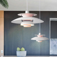 Modern minimalist industrial style UFO-shaped chandelier