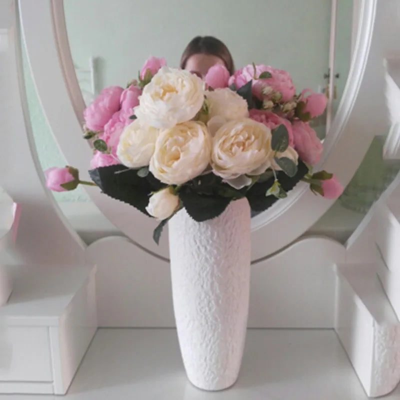 beau bouquet de fleurs artificielles pour mariage et décoration - vue 3 sur 13