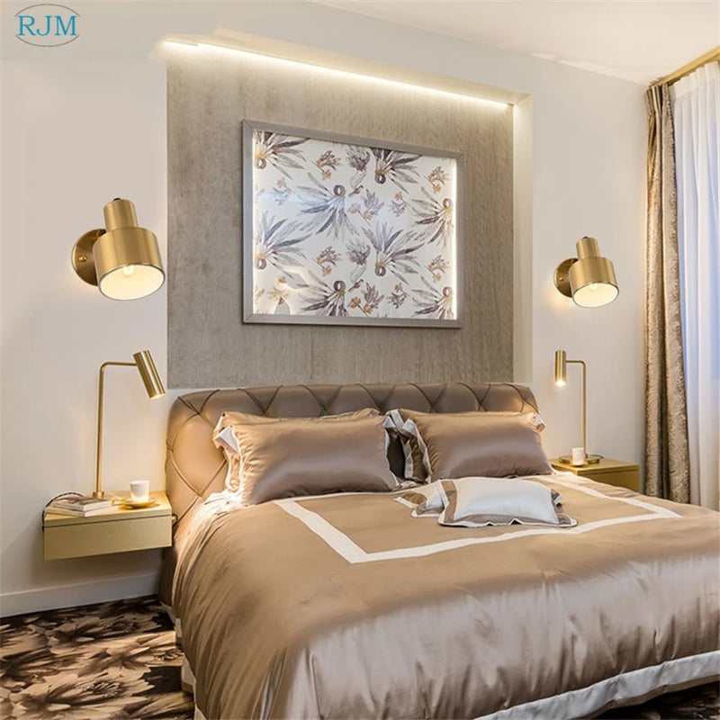 Applique murale led fer nordique moderne simple