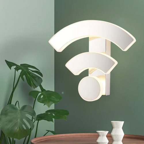 applique murale wifi acrylique pour décoration restaurant hôtel ktv - vue 3 sur 6