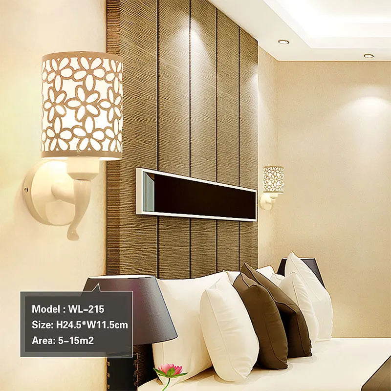 appliques murales intérieures style simple luminaria créatif 2 pièces