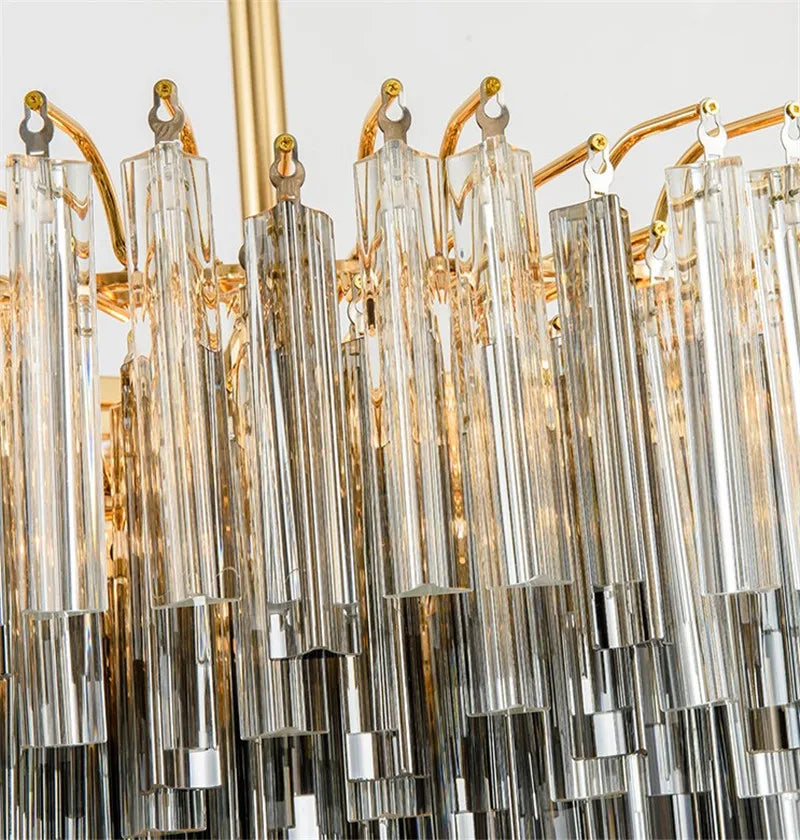lustre en verre cristal design post-moderne pour décoration intérieure - vue 7 sur 6