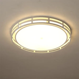 Modern round LED ceiling light in iron and acrylic