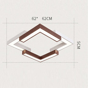 Modern LED ceiling light layered suspension for home
