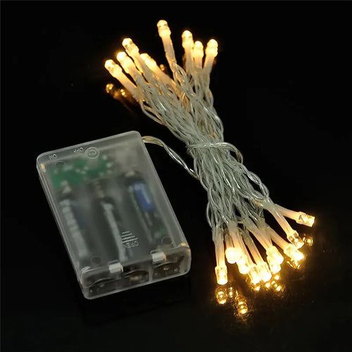 guirlande lumineuse led à piles pour décoration festive et Noël - vue 4 sur 6