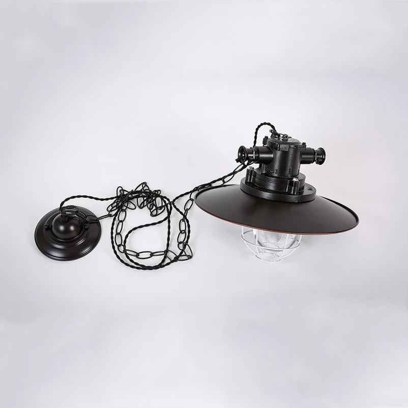 Américain rétro Loft suspension Vintage lustre fer café Pub étude bureau Restaurant salle à manger cuisine éclairage lampes - vue 8 sur 7