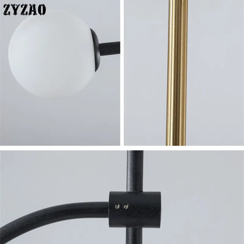 Minimalist iron pendant light for modern interior decor - vue 4 sur 7