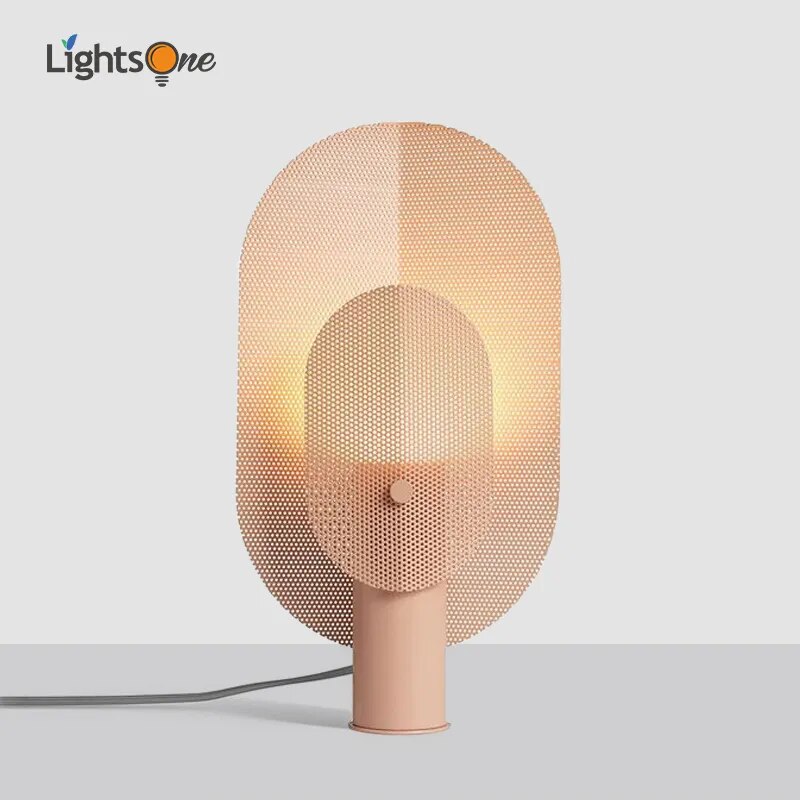 Lampe de table nordique post-moderne minimaliste en fer forgé