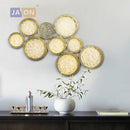 applique murale classique en verre cuivre pour intérieur élégant
