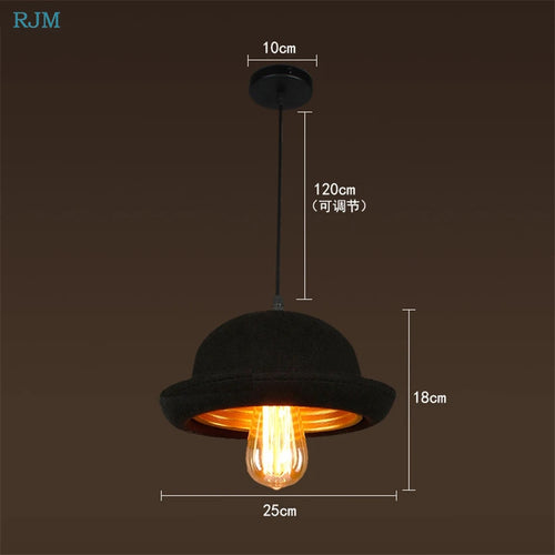 Suspension Chapeau Américain Tissu Créatif - vue 5 sur 8