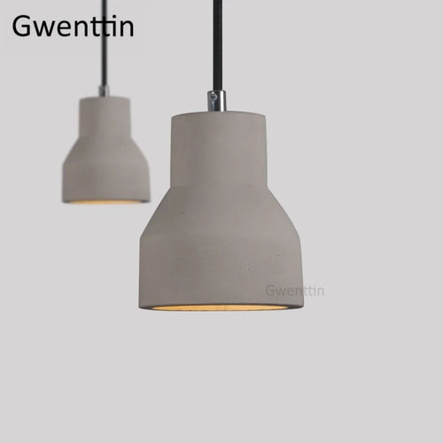 suspension vintage en ciment style nordique industriel pour intérieur