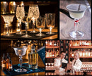 Verres a cocktail martini design elegant bar maison