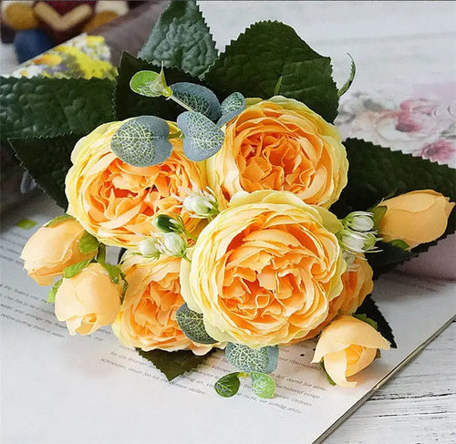 beau bouquet de fleurs artificielles pour mariage et décoration - vue 9 sur 13