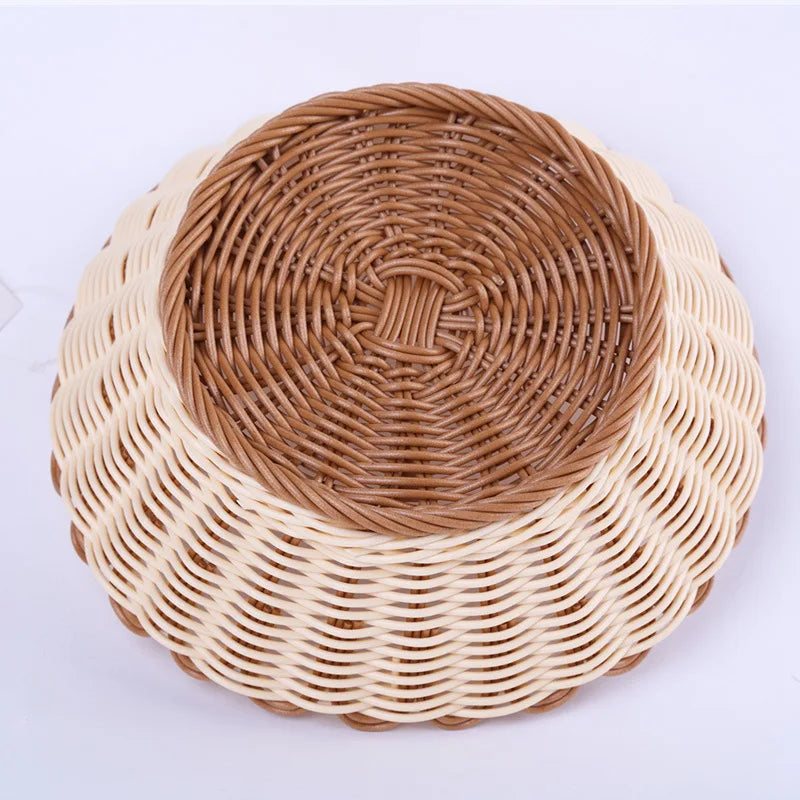 panier tissé à la main pour fruits et légumes rangement pratique - vue 4 sur 7