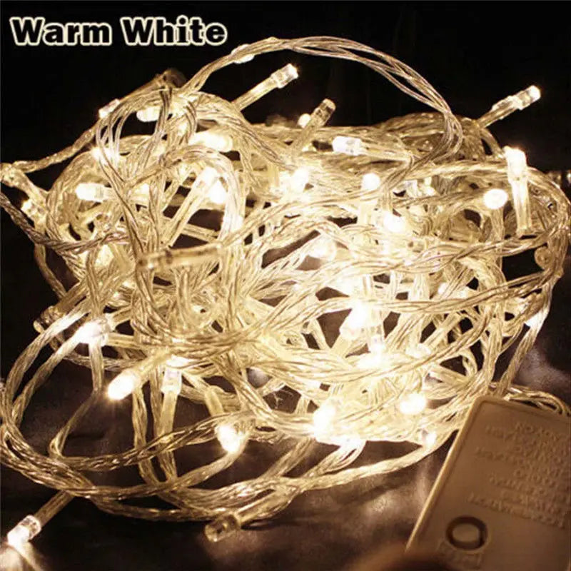 guirlande lumineuse led 100 ampoules étanches pour extérieur décorations festives - vue 3 sur 15