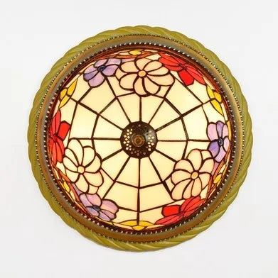 plafonnier en vitrail style méditerranéen pour extérieur et intérieur - vue 9 sur 14