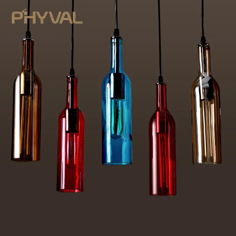 suspension led bouteille vin déco noël veilleuse - vue 6 sur 15