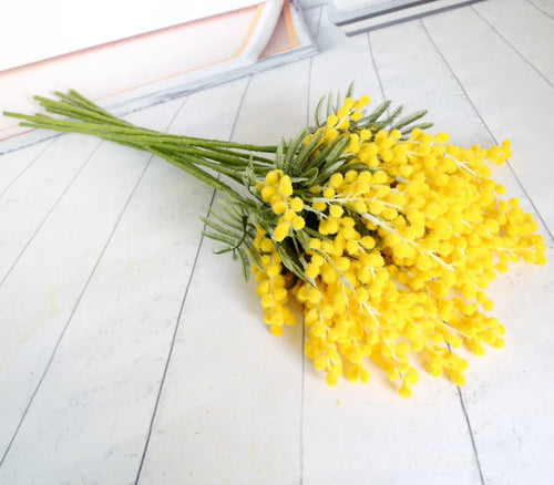 branche d'acacia fleurs artificielles pour décoration intérieure mariage - vue 6 sur 7
